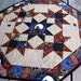 CLEARANCE Haunted Mansion 27 inch quilted table centerpiece in Halloween fabrics