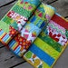 Summer Fun 15x39 bright colored quilted tablerunner