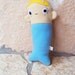 Baby mermaid plush doll blonde