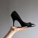 1950's black bombshell stilettos 7 / 37.5