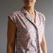 1970's floral summer blouse xs / s