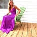 Malibu Purple Orchid Long Maxi Convertible Wrap Gown