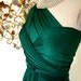 Convertible Wrap Dress- Emerald Bay Satin- Last of Fabric