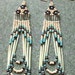 Unique Native American Beaded Quill Earrings