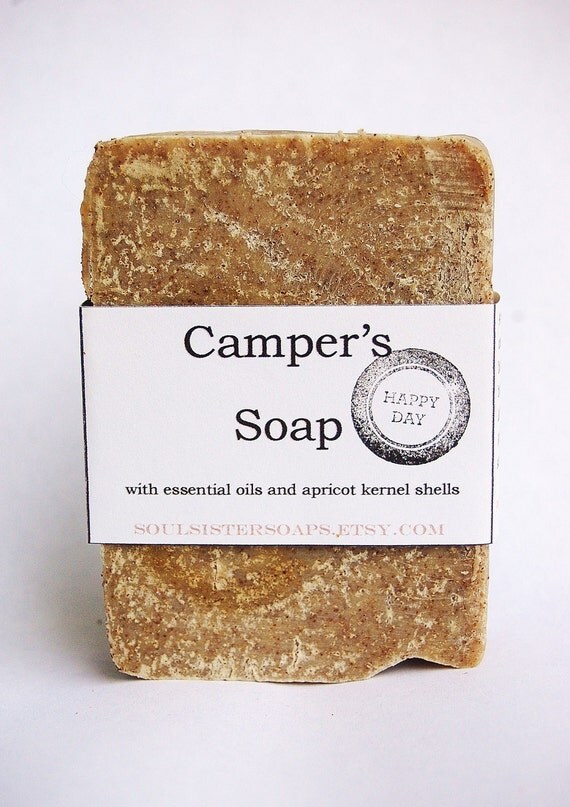 Biodegradable Campers Soap Vegan Bug Repellant Scrub