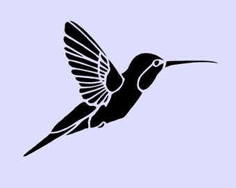 Bird in Flight Stencil 4x4.7 by ArtisticStencils on Etsy