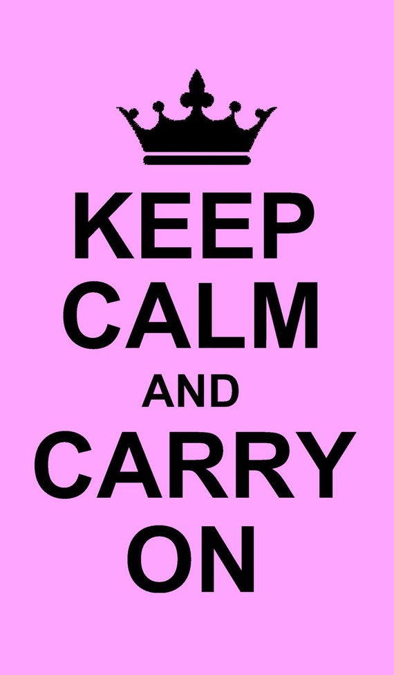STENCIL Keep Calm and Carry On 5.75 x 9.3