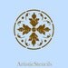 STENCIL Damask Floral Background No 357 8x8