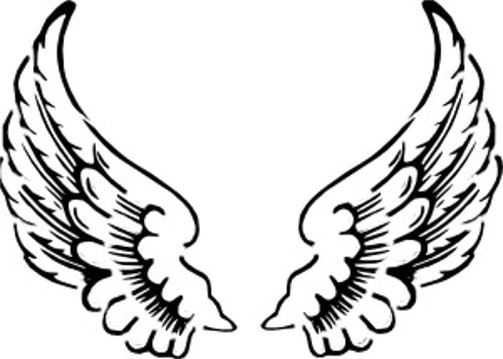 Printable Cut Out Angel Wings Template Printable Templates