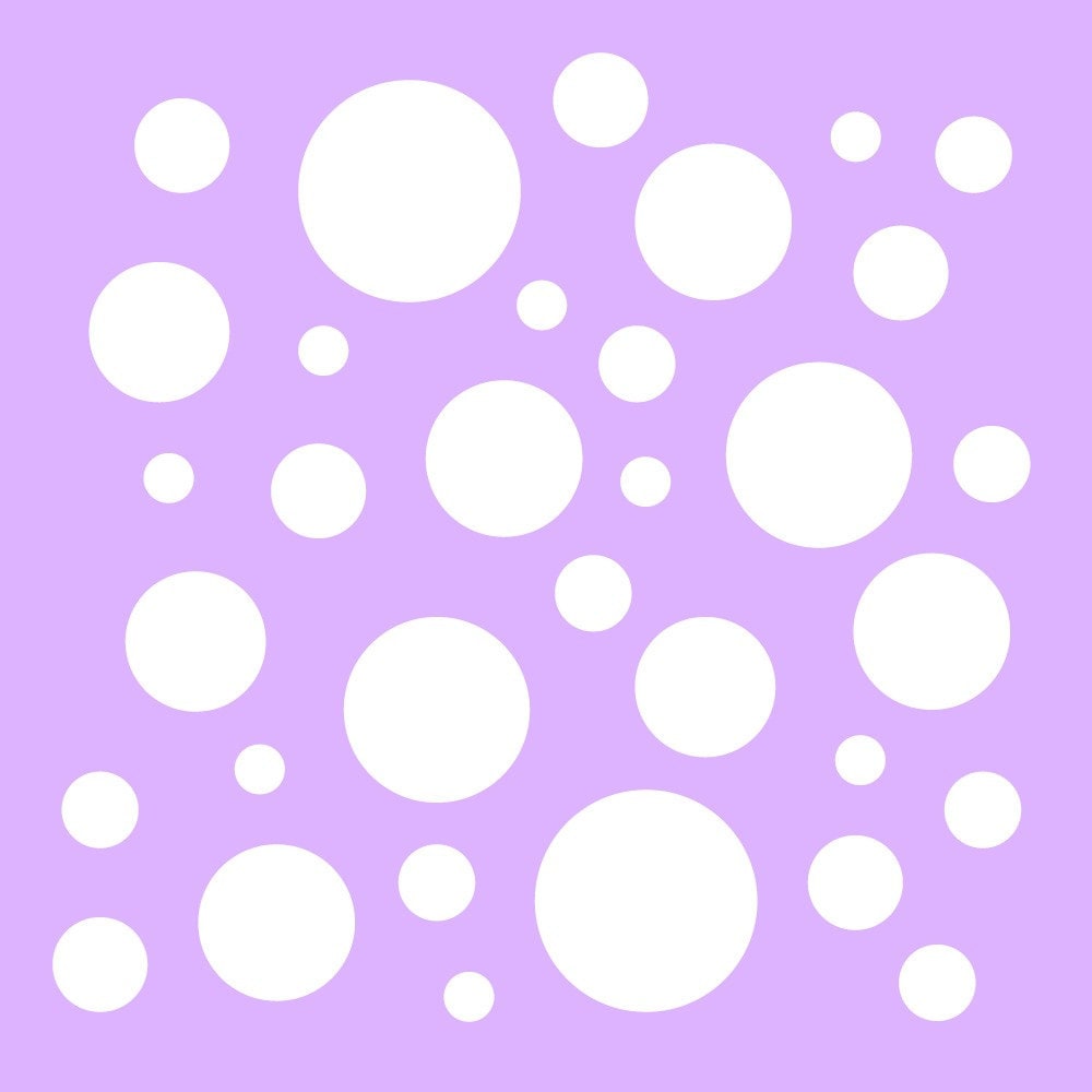 STENCIL Random Polka Dot Circles Bubbles