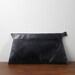 Vintage Clutch Purse -- Navy Blue Geometric Oversized Bag