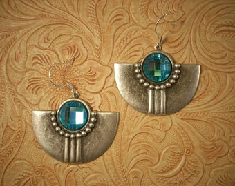 Rodeo Cowgirl Southwest Style Crystal Earrings