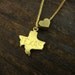 Texas Love - State Charm Necklace