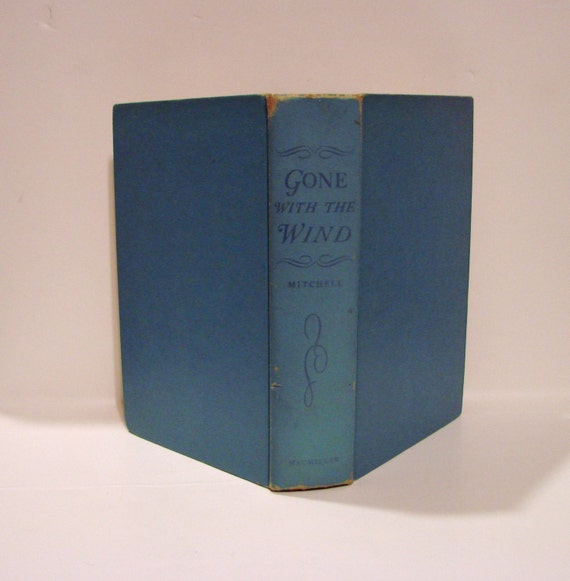 1936 Gone With the Wind by Margaret Mitchell Blue Hardcover