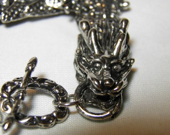 Game of Thrones Dragon Bracelet, Hand Soldered Silver Pewter Eternal Ouroboros Jewelry, Steampunk Jewelry, Daenerys Game of Thrones Jewelry