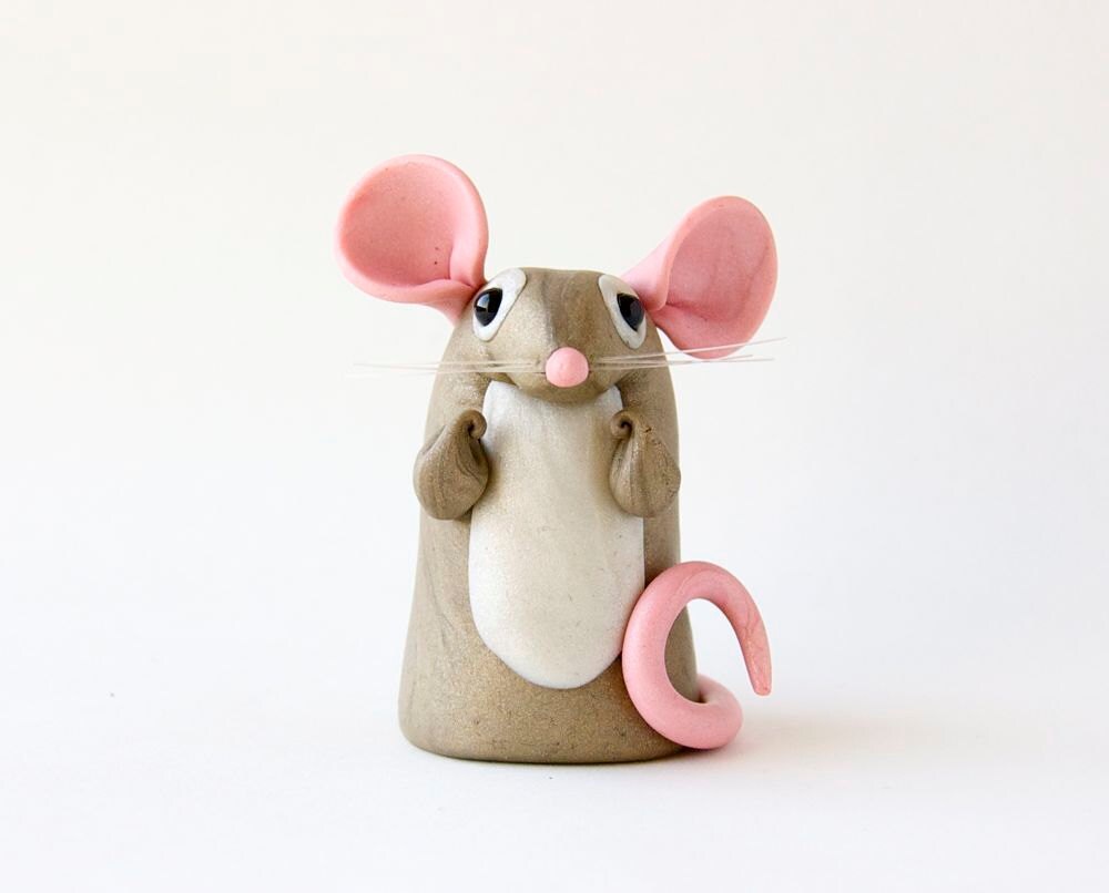mouse figurine by bonjour poupette mouse figurine by bonjour poupette