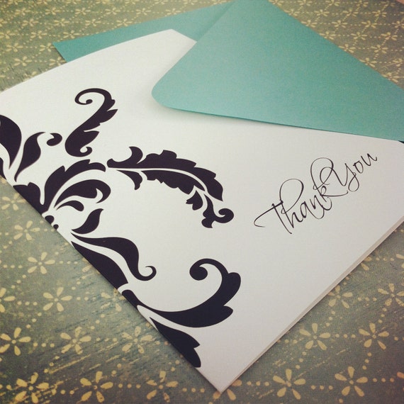 Items Similar To Thank You Note Cards Set Of 10 On Etsy 8023