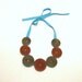 LIFE is BEAUTIFUL-Zipper Textile Handmade Statement Necklace