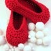 Custom Order for 2 paires of Lipstick Red Cottage Slippers with Buttons just for Jane