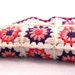 Crochet Flower Granny Square Baby Blanket in Lambswool