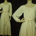 Vintage Cream Ivory Hippie Wedding Dress S M