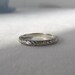 Wedding Band. Floral Etched. Art Deco, Circa 1920s to 1930s. 18 Karat White Gold. Addy on Etsy.