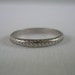 RESERVED. Engraved Platinum Wedding Band. Art Deco. Size 6.25. Addy on Etsy.