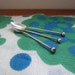 Vintage Silverplate Demitasse Spoons. Twisted Ball Handle. Set of 3.