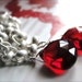 Jewelry Earrings, Gemstone Earrings, Red and Silver, Red Quartz Gemstone Earrings, Gift for Her, Accessories, Christmas