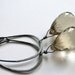 Earrings, Lemon Quartz Gemstones, Gift for Her, Oxidized Hoops, Runway Luxe Earrings, Urban Chic