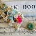 Silk and Pearl Nest and 100 Year Old Antiqued Lace Cuff Collage