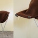 vintage 1940s hat 40s brown felt sculpted Russ Russell designer toque hat with millinery bees / honey bee