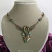 The Peacock Goddess Antique Brass Gem Necklace