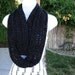 INFINITY SCARF..Super-Soft..Warm..Cozy..Silky..Black Winter Neck Scarf..Cowl..Neck Warmer..Circle Loop Eternity Style..Made with High Quality Homespun Yarn..Handmade by MicheleMade on Etsy..Ready to Ship In 1 To 3 Days
