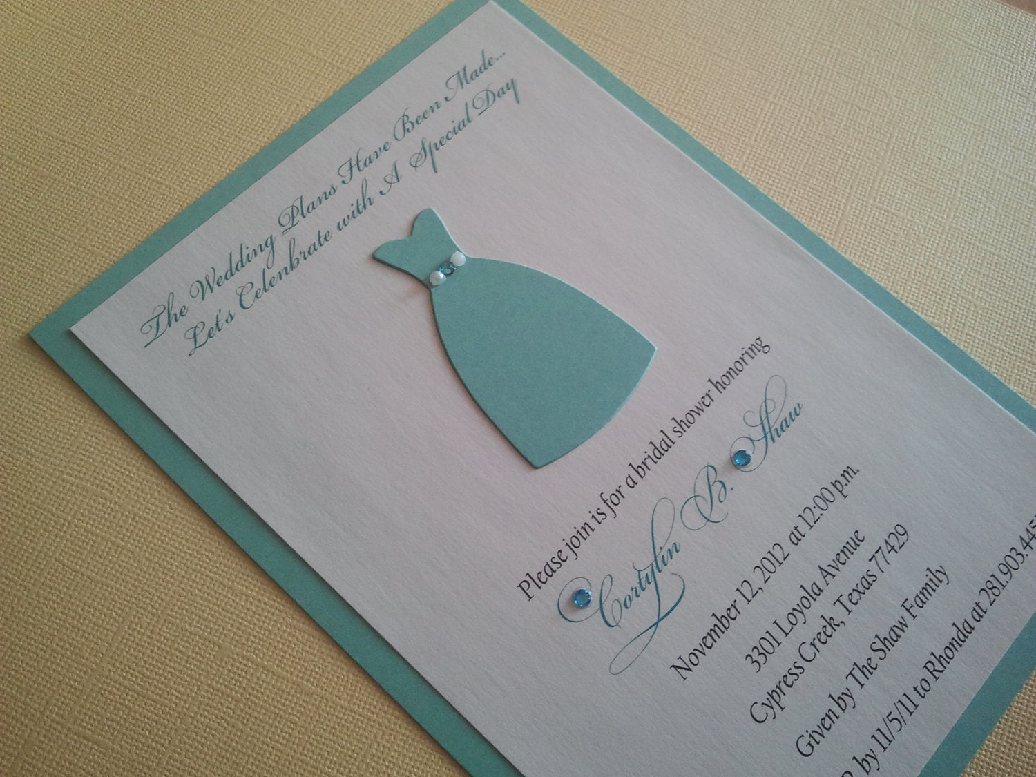 Breakfast At Tiffany's Bridal Shower Invitations 10