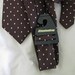 Brown Polka Dots Vintage Silk Tie by Manhattan - New on Original Hanger