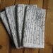 Block Printed Organic Cotton Birch Tree Napkins