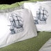 Screen Printed Nautical Pillow Covers (set of 2 standard)