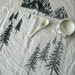 Tea Towel - Screen Printed Organic Cotton Mountain Scene Flour Sack Towel - Awesome Kitchen Towel for Dishes