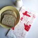 Tea Towel - Screen Printed Organic Cotton Kitchen Gadget Flour Sack Towel - Soft and Absorbent Dish Towel