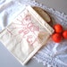 Screen Printed Reusable Natural Cotton Bag - Eat Me - Snack Bag - Eco Friendly