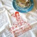Screen Printed Organic Cotton Flour Sack Tea Towel - Vintage Circus Tattooed Lady - Unique Kitchen Towel for Dishes