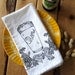 Screen Printed Organic Cotton Cloth Napkins - Eco Friendly Dinner Napkins - Craft Brew Illustration