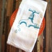 Screen Printed Organic Cotton Faucet Flour Sack Towel - Soft and Absorbent Tea Towel