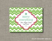 Holiday Sticker or Gift Tag - Personalized Set of 24 - Chevron Love by Flair Designery Il_170x135