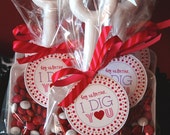 Valentine's Day Label, Tag, Sticker - PRINTABLE - Hey Valentine...I Dig You by Flair Designery Il_170x135