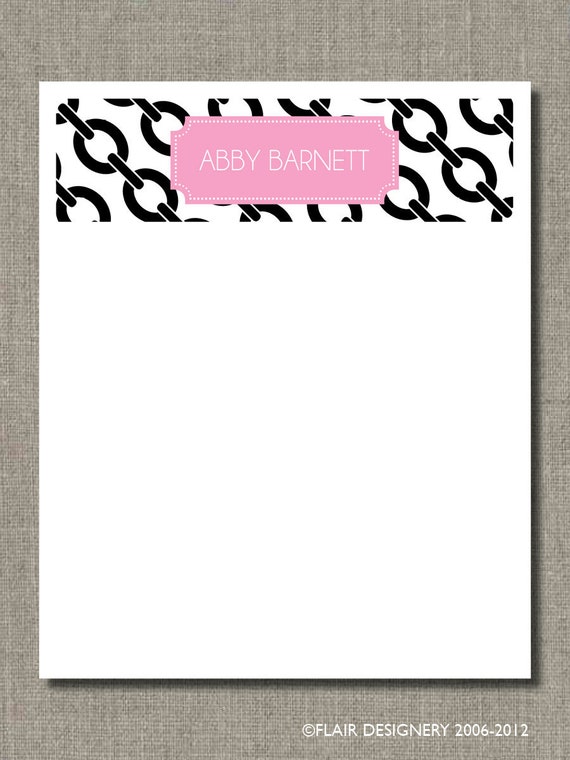 Everyday Oversized Note or Desk Pad - Pretty Chains by Flair Designery Il_570xn