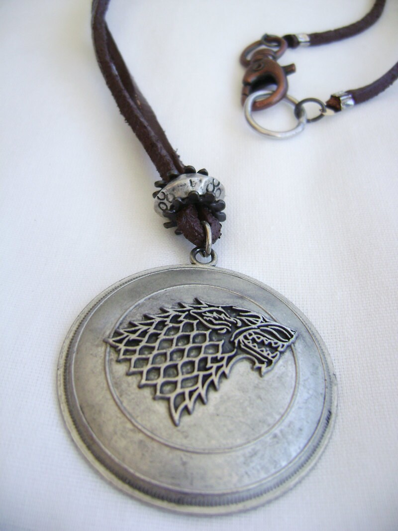 Game of Thrones Necklace Stark Sigil Wolf Game of