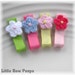Tutu Chic Perfectly Petite and Sweet No Slip Clip Set of 4 - Crochet Flower Set The Perfect Newborn Infant Clips