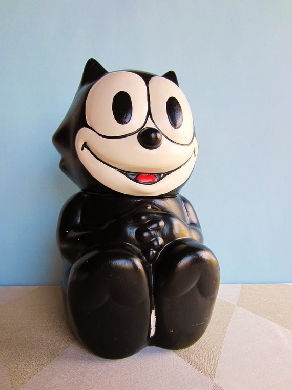 Vintage Cookie Jar Felix The Cat by AmeliaRoseVintage on Etsy